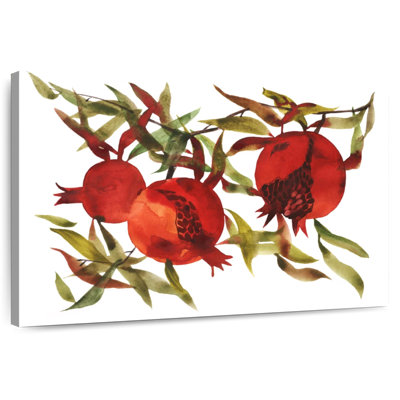 Yarlin Pomegranates On Branch