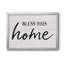 «Bless This Home», toile encadrée de qualité supérieure - prête à être accrochée-340166095-340166080
