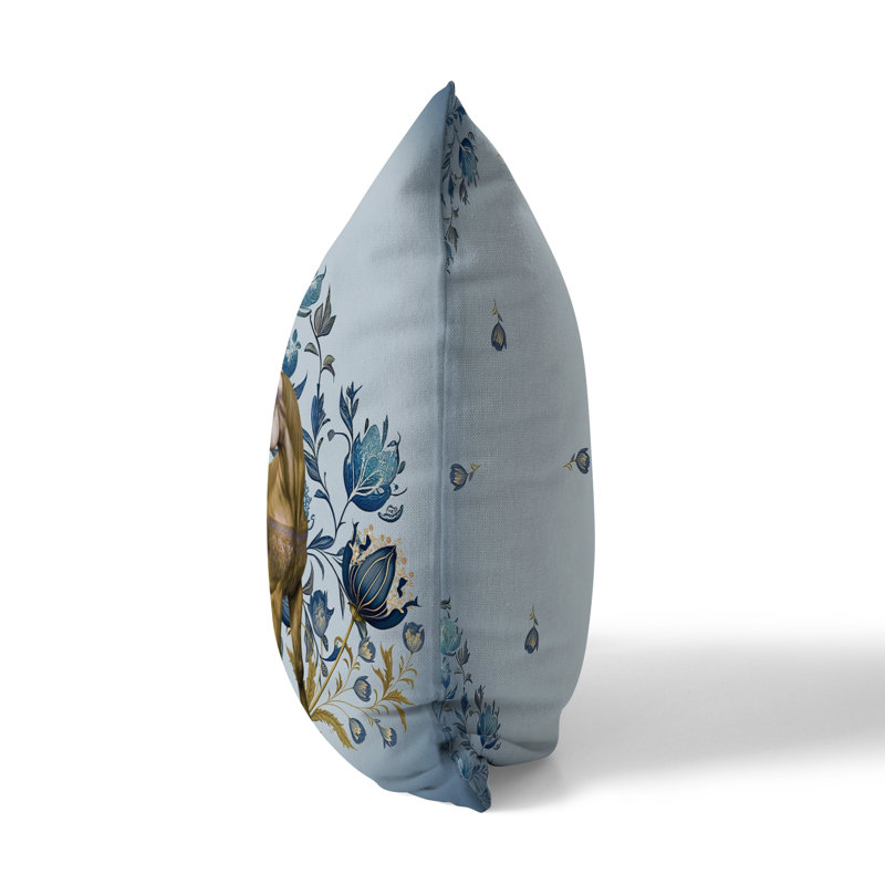 Housse et insert de coussin intérieur / extérieur en polyester Springtime Horse, 18 po x 18 po
