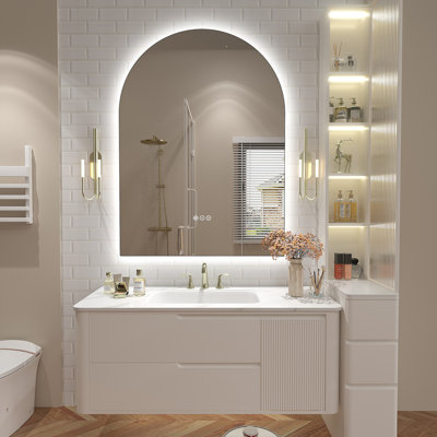 Aevar UL Certified LED Anti-Fog Tempered Glass Bathroom/Vanity Mirror with 3-Year Warranty