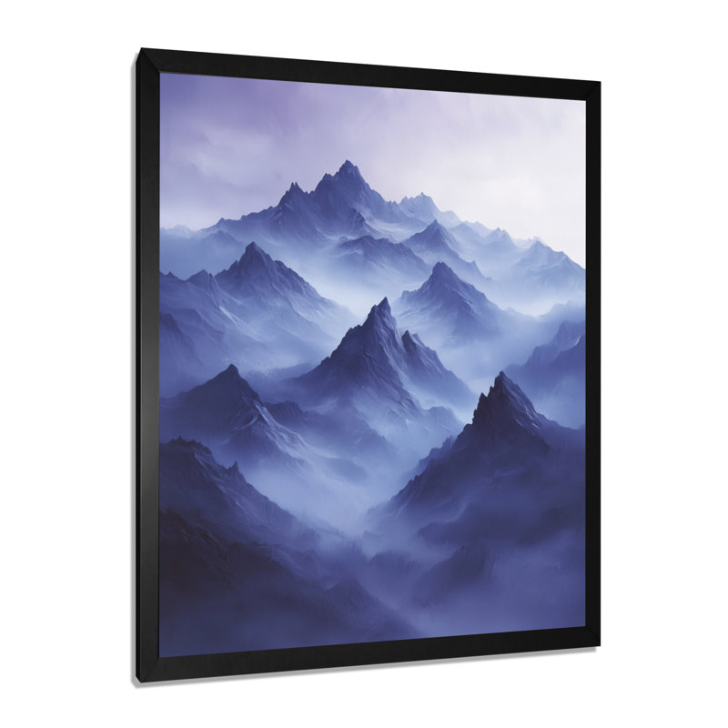 Gitzel - paysages, art mural sur toile, Impression d'un seul cadre photo sans passe-partou, Noir, noir, noir, noir