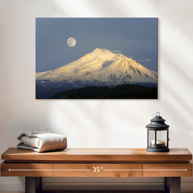 Alvord Mont Shasta nuit de lune, H 16 po x l 24 po