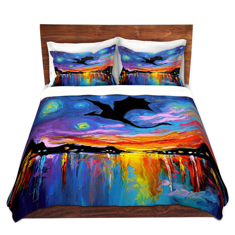 Ensembles de housses de couette DiaNoche en microfibre par Aja Ann - Harbour Dragon