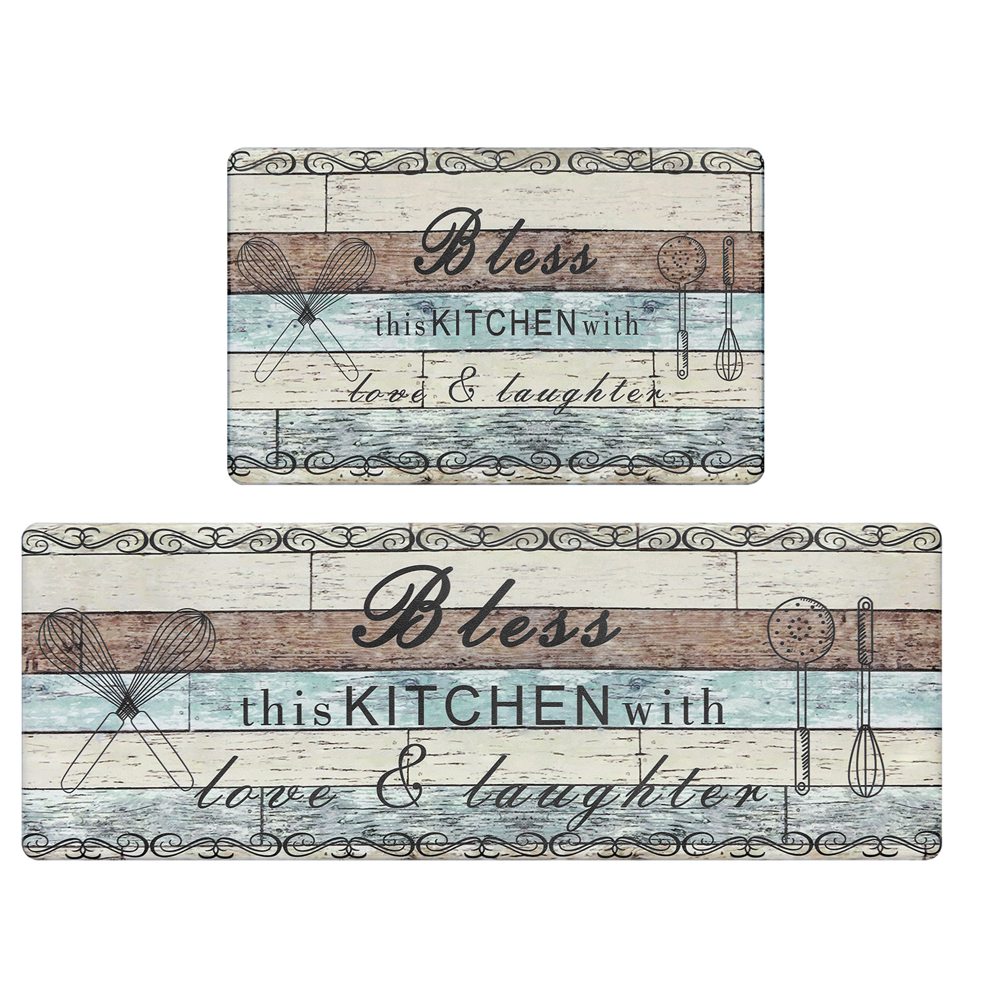 Trinx AntiFatigue NonSkid Kitchen Mat (Set of 2) & Reviews Wayfair