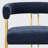 Rienna 25" Upholstered Gold Chenille Solid Back Counter Stool-1512341783