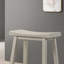 Ensemble de 2 tabourets ergonomiques de hauteur comptoir sans dossier gris clair de 17,5 po Alfonso