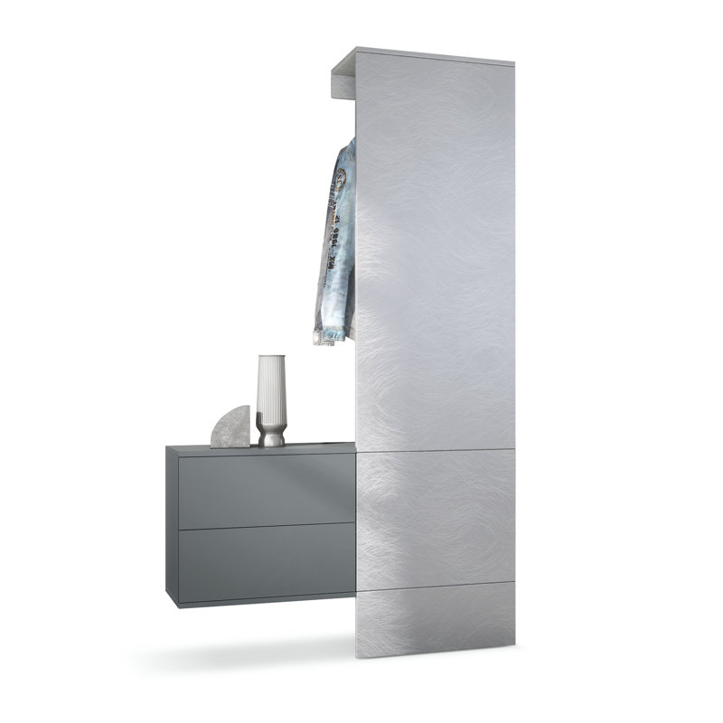 Chappa 105 cm W Hallway Set, Scratchy metal