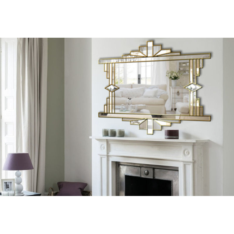 Sarina Flat Wall Mirror, Black