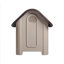 Dog House for Small/Medium Breeds, Espresso/Beige
