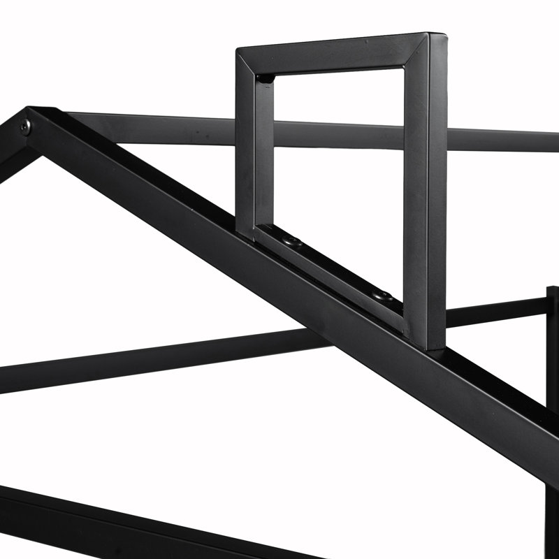 Lit plateforme en métal, Noir