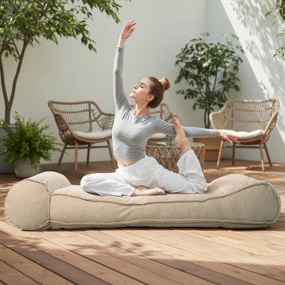 Outdoor Reclining Chaise Lounge With Adjustable Backrest Outdoor Recliner Chair by Ebern Designs