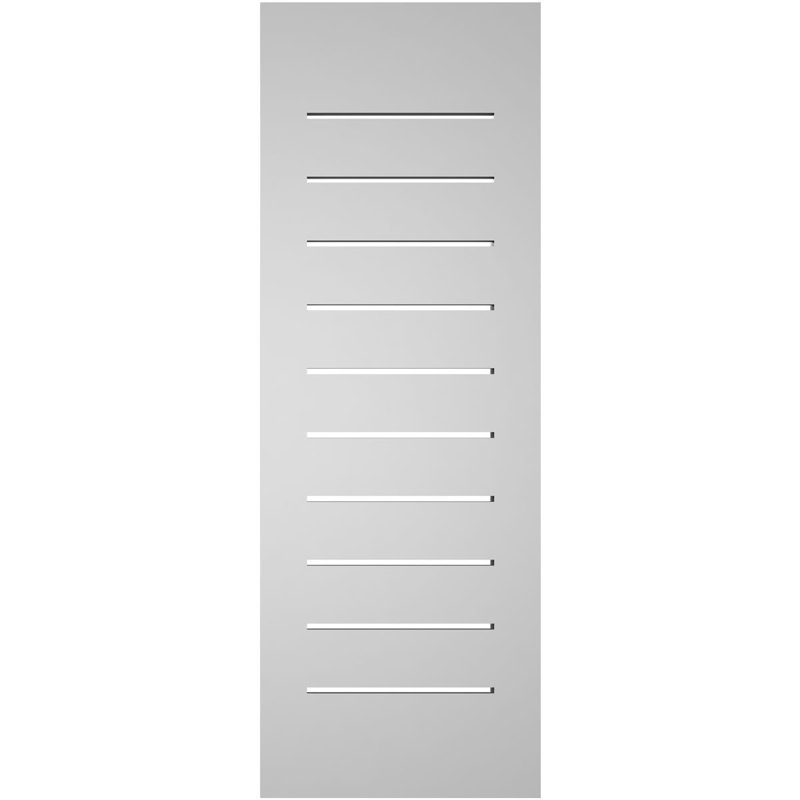 Évent à pignon fonctionnel en uréthane rectangulaire à fixation en surface, brun clair apprêté, H 34 po x l 12 po x P 2 po