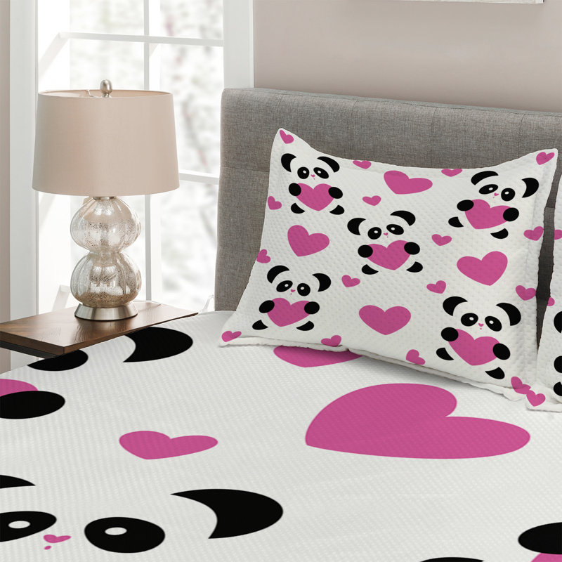Love Coverlet, King Bedspread + 2 Shams