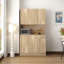 Armoire de cuisine 70,87 po de hauteur - 6 portes, 1 tablette ouverte, 1 tiroir