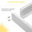 2x2 Surface Mount Kit for LED Backlit Panel Lights, Extruded Aluminum Ceiling Frame, Easy Install Surface Mounting Kit - White