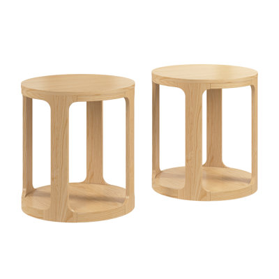 Round End Table – Set Of 2 For Living Room