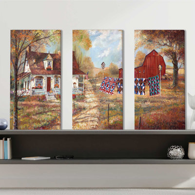 " Afternoon Quilting " 3 - Pieces