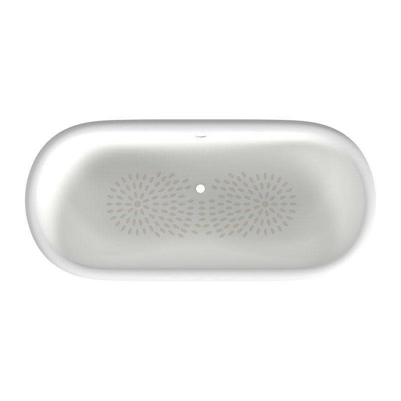 Carlton 70'' L Soaking Bathtub, White, White Interior with White Exterior