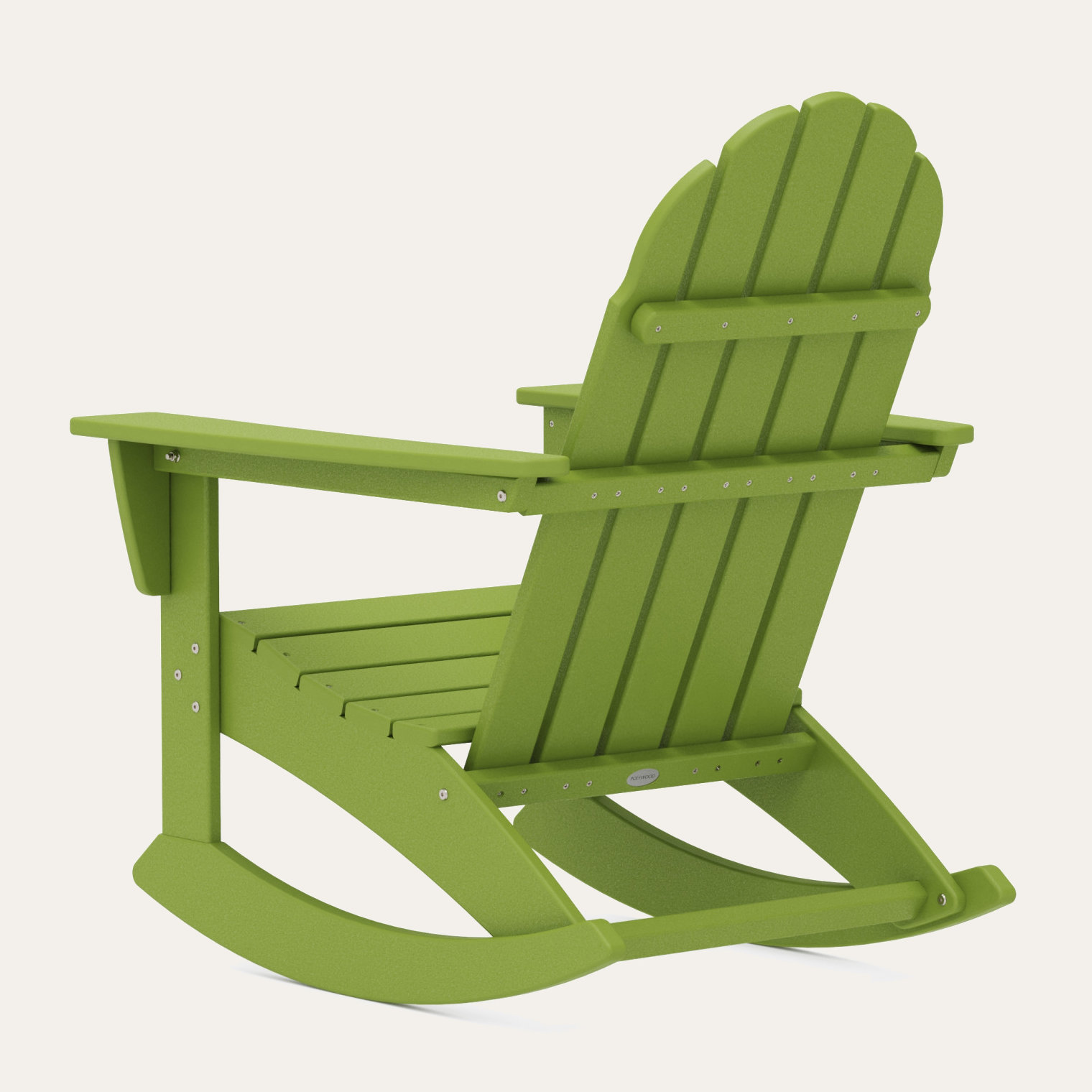 POLYWOOD® Vineyard Rocking Adirondack Chair, Lime