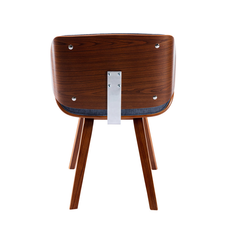 49cm H Upholstered Side Chair, Blue Fabric