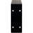 2"W x 12"D x 5 1/4"H Embrey Steel Bracket, Powder Coated Black-73170561-122099574