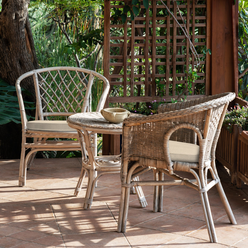 Outdoor Rounded Dining Seat Cushion, Sand