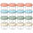 [16 Pack] 4 oz Small Containers with Lids, Reusable Plastic Containers for Snack and Puree, Salad Dressing Container to Go, Deli Containers, Freezer Baby Food Containers, Dishwasher Safe, BPA Free
