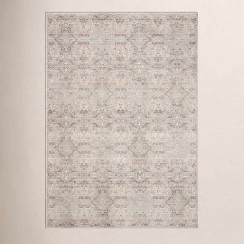 Tapis argenté / multicolore Amber Lewis x Loloi Zuma, Rectangle 7 pi 10 po x 10 pi