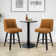 Makiba Swivel Solid Wood 26'' Counter Stool