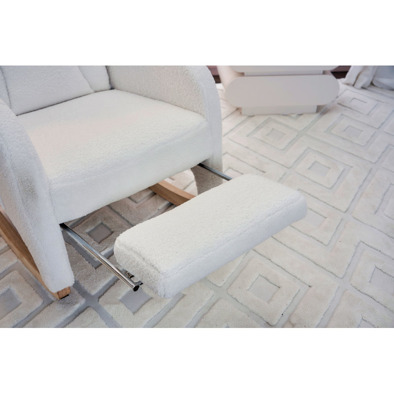 Chaise berçante Teddy, Ivoire ivoire