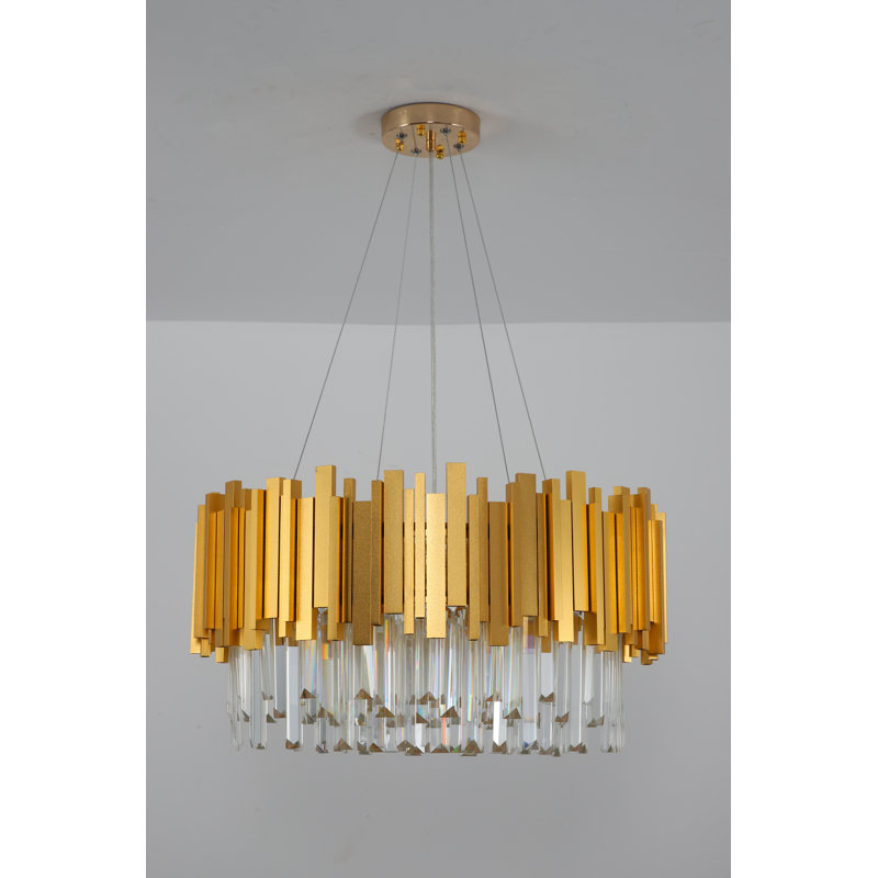 Abaz Chandelier, Gold, 9, 55cm x 30cm