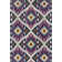 Tapis mauve / jaune / noir Brenner