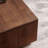 Solid wood travertine rock plate coffee table