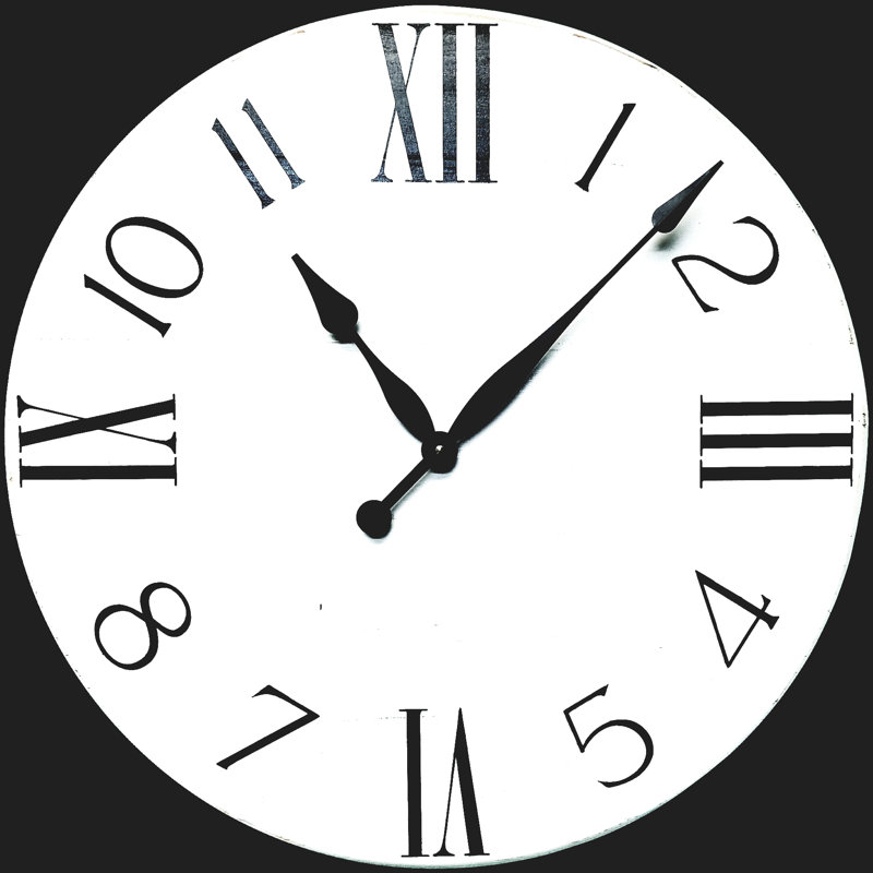 Horloge murale surdimensionnée campagne Trueblood, H 42 po x l 42 po x P 2 po