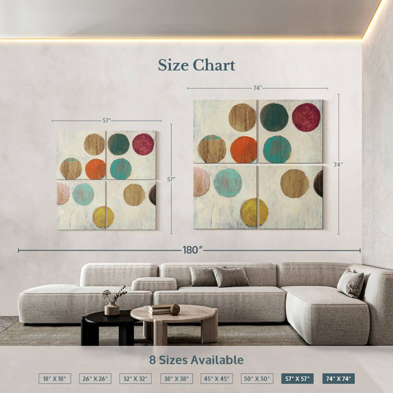 Dot Matrix I, 74" H x 74" W