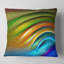 Ondulations de l'eau colorées fractales - coussin imprimé abstrait-29604319-29604323