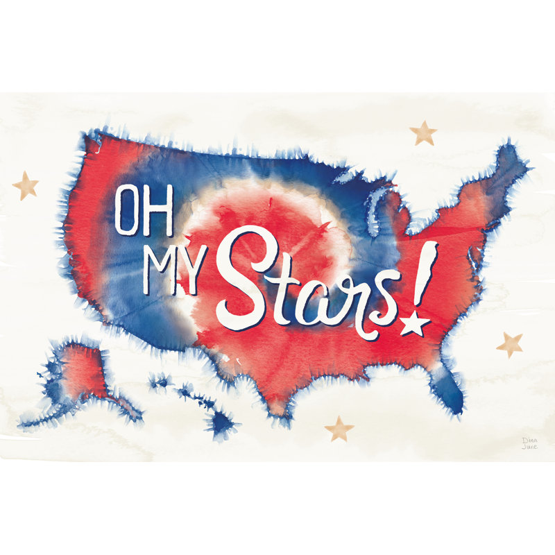 Oh My Stars I - Wrapped Canvas Print, 20cm H x 30cm W