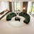 Semi-circular curved light luxury negotiation sofa