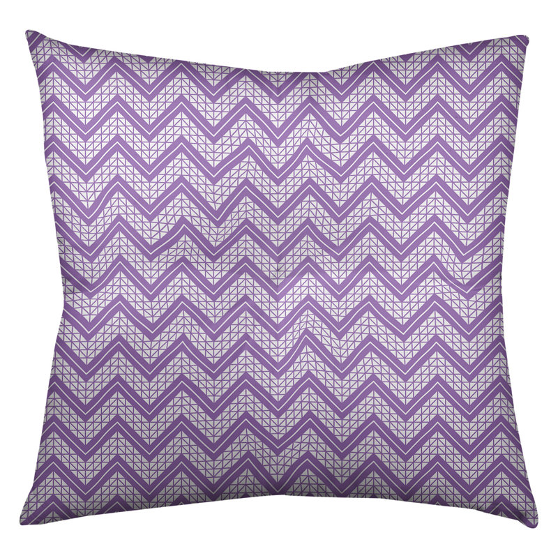 Coussin Rhonda Cheval, 26 po x 26 po, Violet / jaune