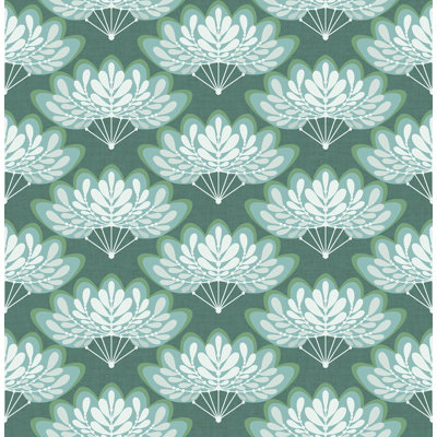 Creline Fans 10.06m x 52.07cm Semi-Gloss Paste the Wall Wallpaper Roll