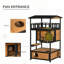Maison pour chat en bois PawHut, abri pour chat avec toit en asphalte, portes de secours, condo, plateforme de saut, jaune