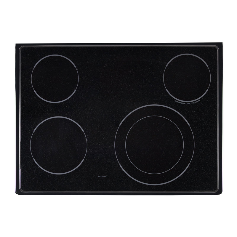 Plage de convection électrique autonettoyante autonettoyante 30", Noir / acier inoxydable