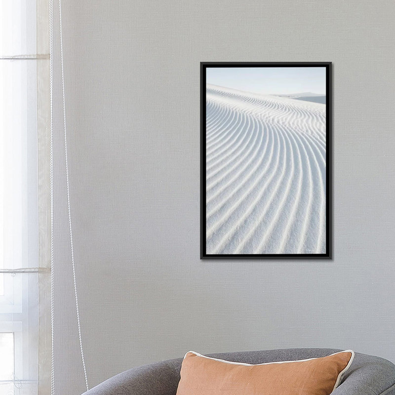 « white sables i, no border », reproduction de photo sur toile, H 26 po x l 18 po x P 1,5 po, Toile avec cadre noir