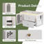Meuble-lavabo flottant simple 36 po avec lavabo, lavabo mural avec veilleuse à détecteur de mouvement-1883749095