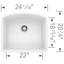 Diamond SILGRANIT 24" L x 20.75" W Undermount Kitchen Sink-1397928166