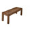 Banc de salle à manger 48 "en bois de grève, banc d'entrée de salle à manger, chêne naturel