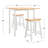 2 - Person Solid Wood Solid Wood Top Four Leg Dining Set