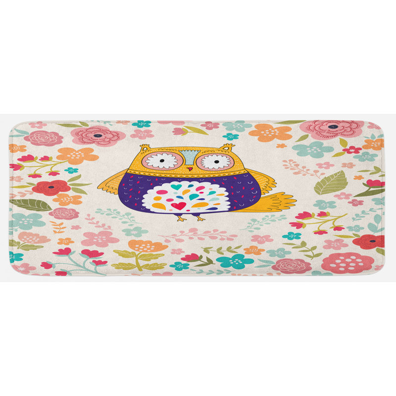 Floral Synthetic Kitchen Mat