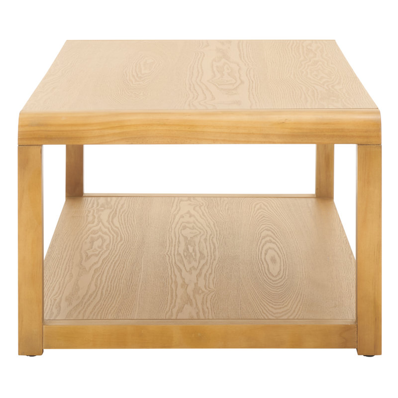 Omara Rectangular Single Coffee Table, Natural