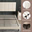 Upholstered Bed Frame with Headboard-1273290725